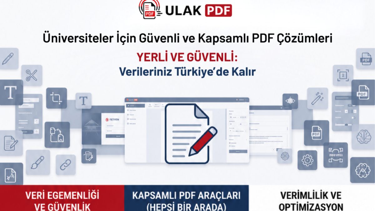 TÜBİTAK ULAKBİM tarafından Üniversite Bilişim Altyapıları Projesi kapsamında geliştirilen ULAKPDF servisi, akademik ve idari personel ile öğrencilerin kullanımına açılmıştır.