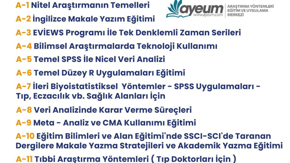Trial access to the AYEUM Database has been opened. Twelve courses will be active from October 6, 2025, to November 4, 2025.