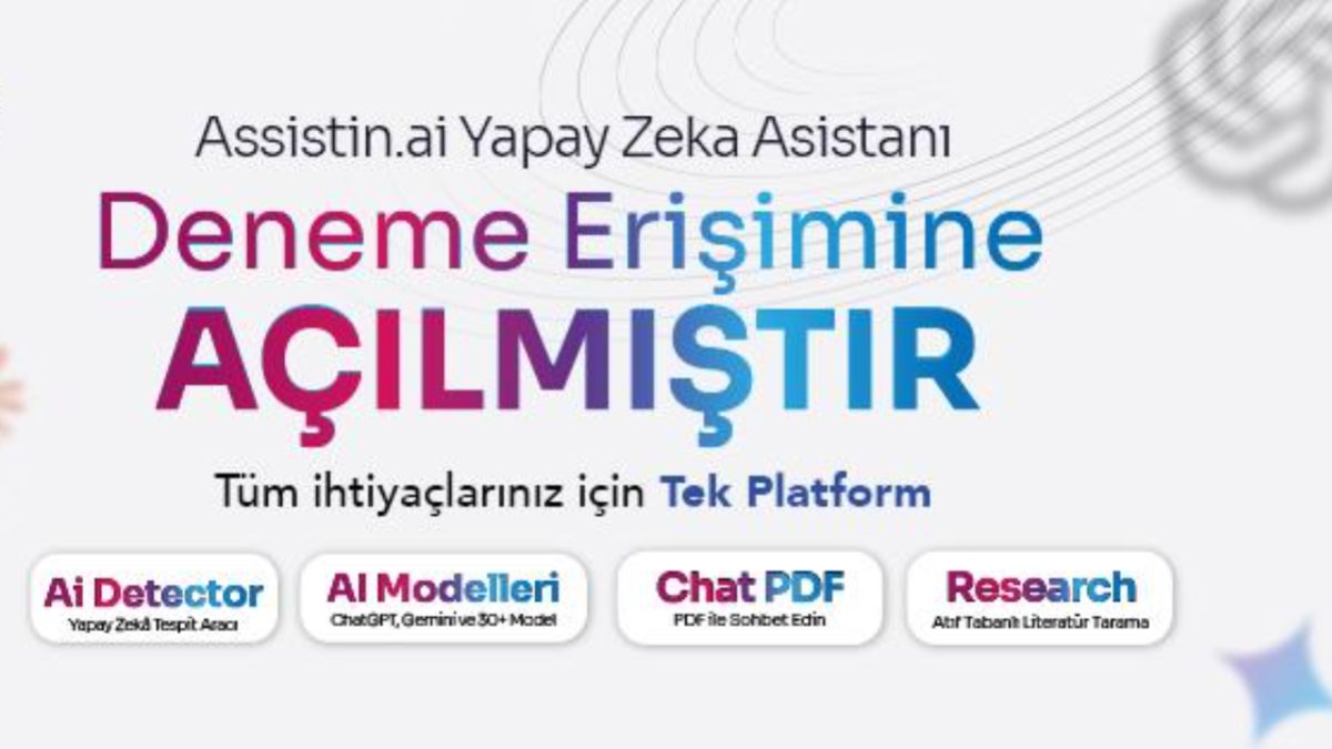 The Assistin.ai platform, featuring multi-chat capabilities on models such as ChatGPT, Gemini, and DeepSeek, and equipped with an AI usage detection tool, is available for trial access at our university until November 25, 2025.