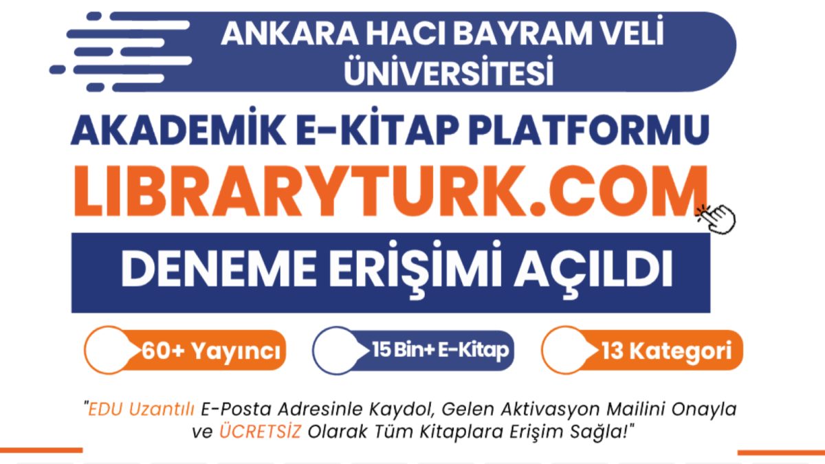 LibraryTürk veri tabanı 21 Eylül-30 Kasım 2026 tarihleri arası deneme erişime açıktır.