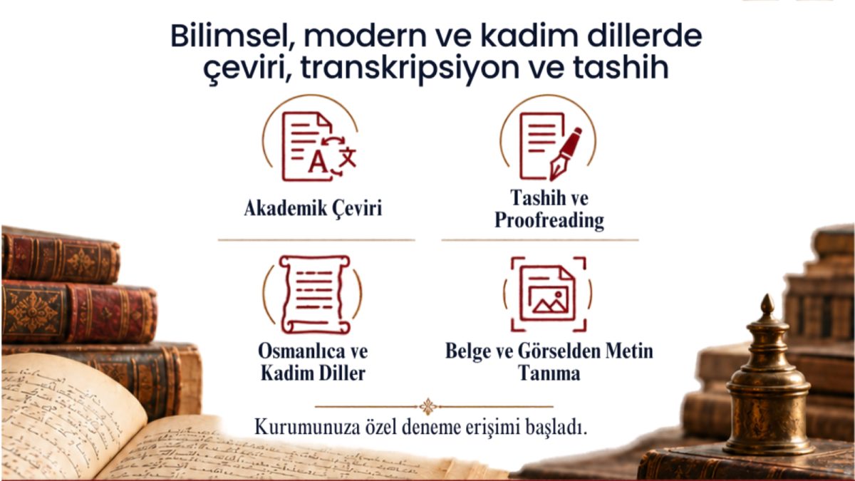 Mütercem Veri Tabanı 30 Kasım 2026 tarihine kadar deneme erişimine açılmıştır.